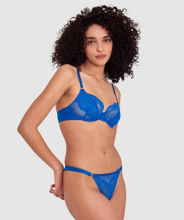 Sexy Basics Lace Underwire Bra - Navy