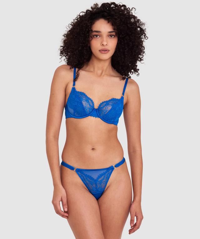 Sexy Basics Lace Underwire Bra - Navy