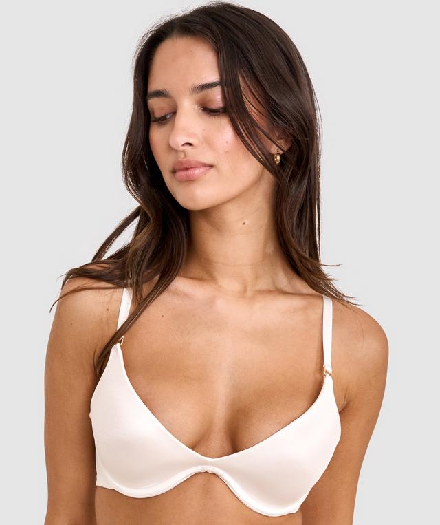 Sexy Basics Push Up Scoop Bra - Ivory