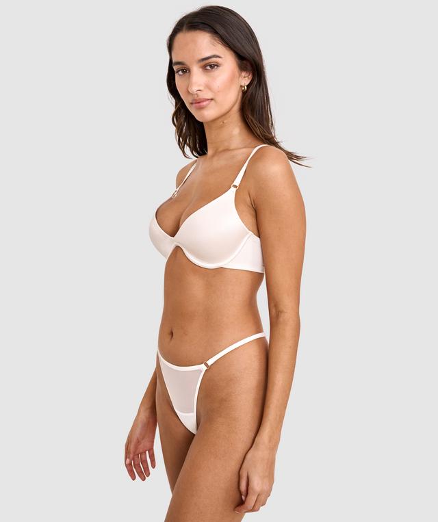 Sexy Basics Push Up Scoop Bra - Ivory