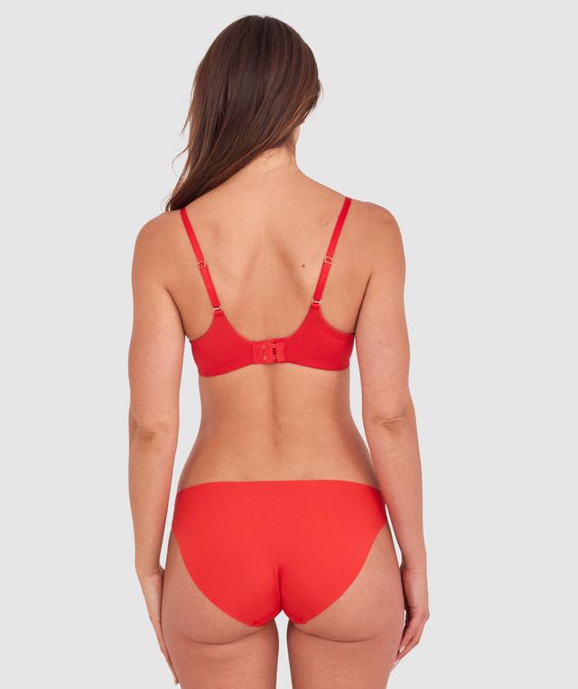 Sexy Basics Push Up Scoop-Dark Red