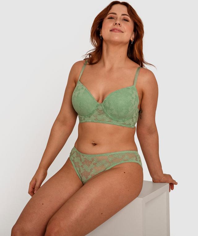 Shelly Brazilian Knicker - Pastel Green