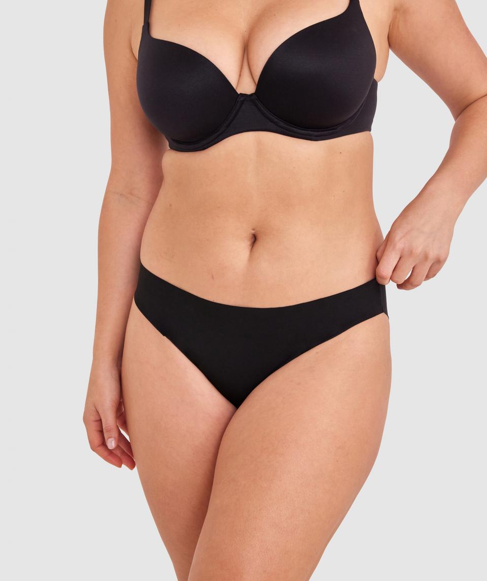 Smooth Comfort Bikini Cut Knicker - Black