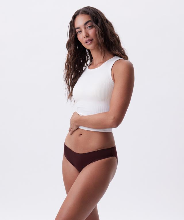 Smooth Comfort Cotton Bikini-Dark Brown
