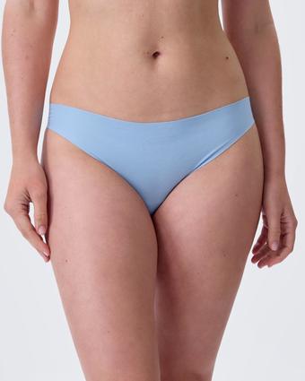 Smooth Comfort Cotton Brazilian Knicker - Light Blue (LIGHT BLUE)