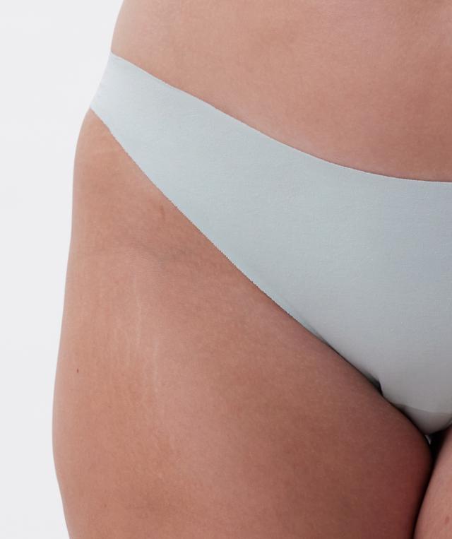 Smooth Comfort Cotton Brazilian Knicker - Light Green