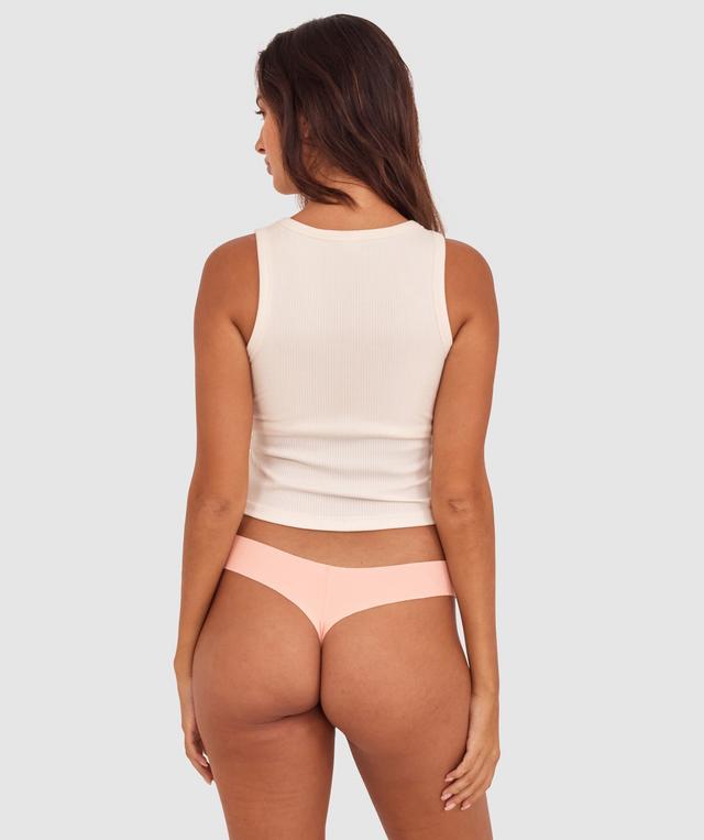 Smooth Comfort Cotton G String - Blush Pink