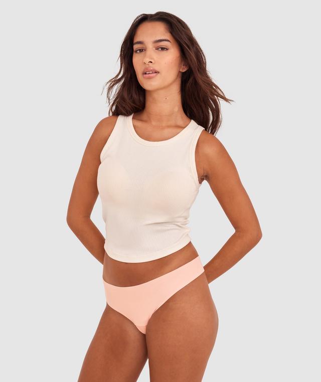 Smooth Comfort Cotton G String - Blush Pink