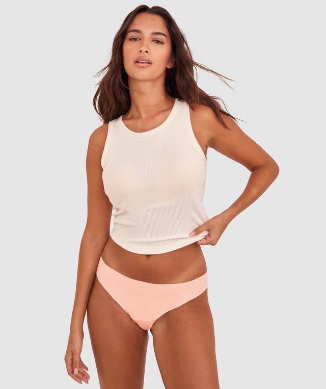 Smooth Comfort Cotton G String - Blush Pink