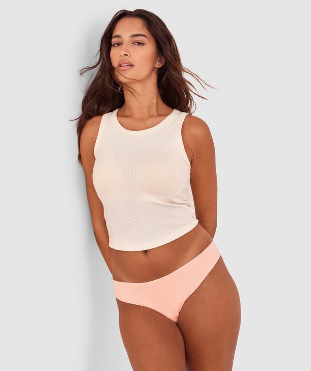 Smooth Comfort Cotton G String - Blush Pink