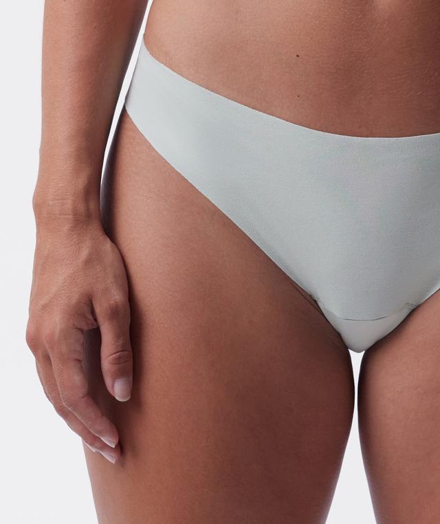 Smooth Comfort Cotton G String - Light Green