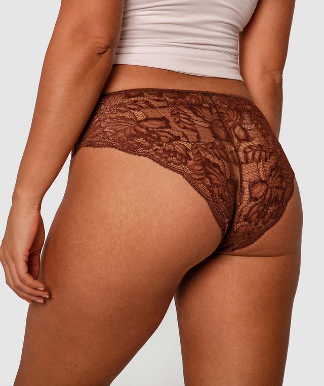 Smooth Comfort Lace Midi Brief - Nude 6