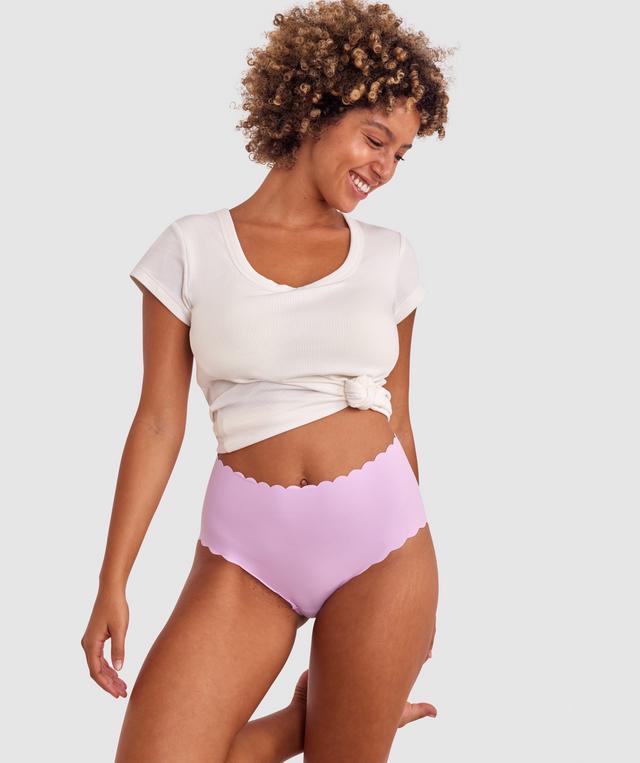 Smooth Comfort Scallop Full Brief - Lavender
