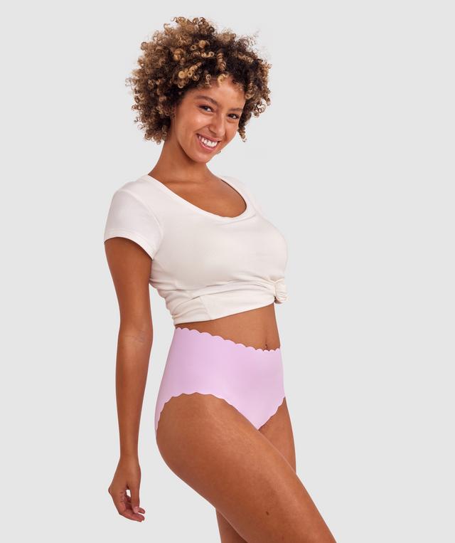 Smooth Comfort Scallop Full Brief - Lavender