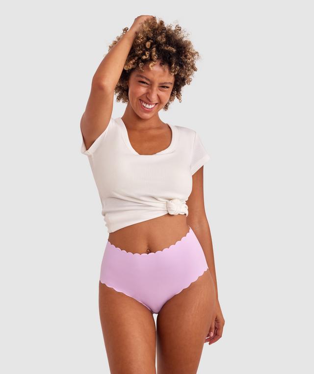 Smooth Comfort Scallop Full Brief - Lavender