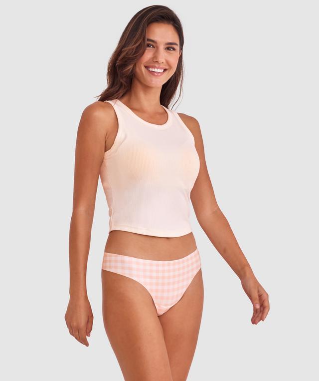Smooth Comfort V String - Print Check