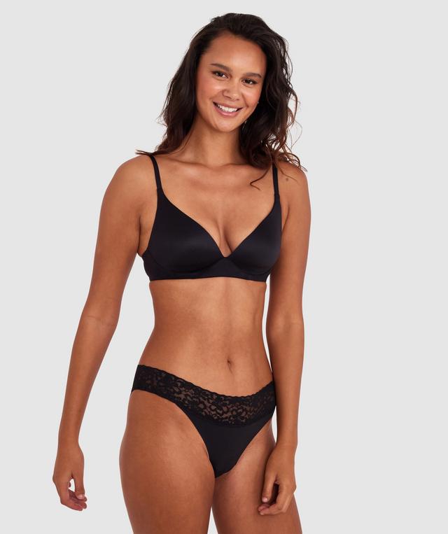 Smooth Eva Brazilian Knicker - Black