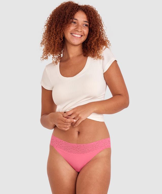 Smooth Eva Brazilian Knicker - Rose