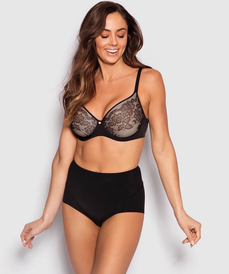 Smooth Lines No VPL Full Brief Knicker - Black