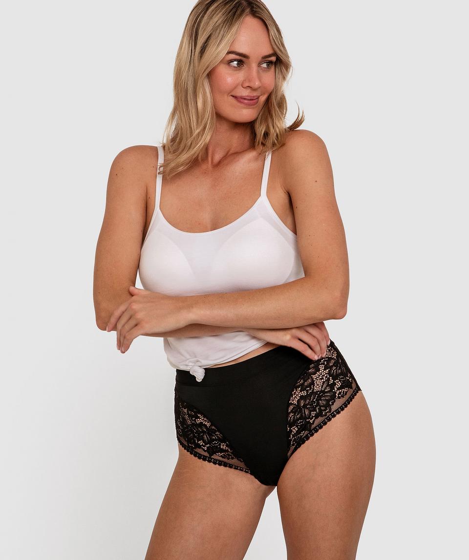 Smooth Luxe Full Brief - Black