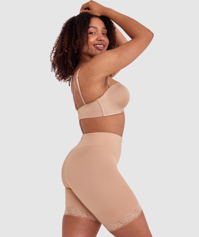 Smooth Microfibre Thigh Shaper - Nude