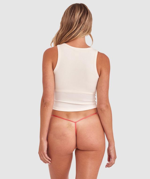 So Peachy High Leg String - Light Orange
