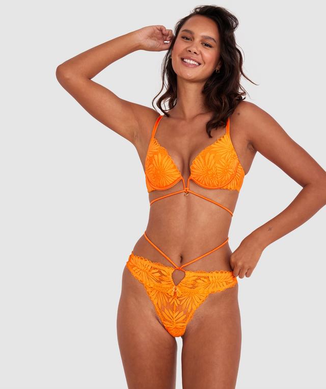 Solana Push Up Bra - Orange