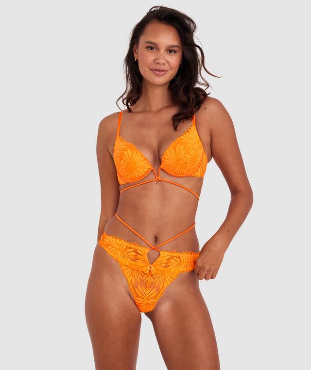 Solana Push Up Bra - Orange