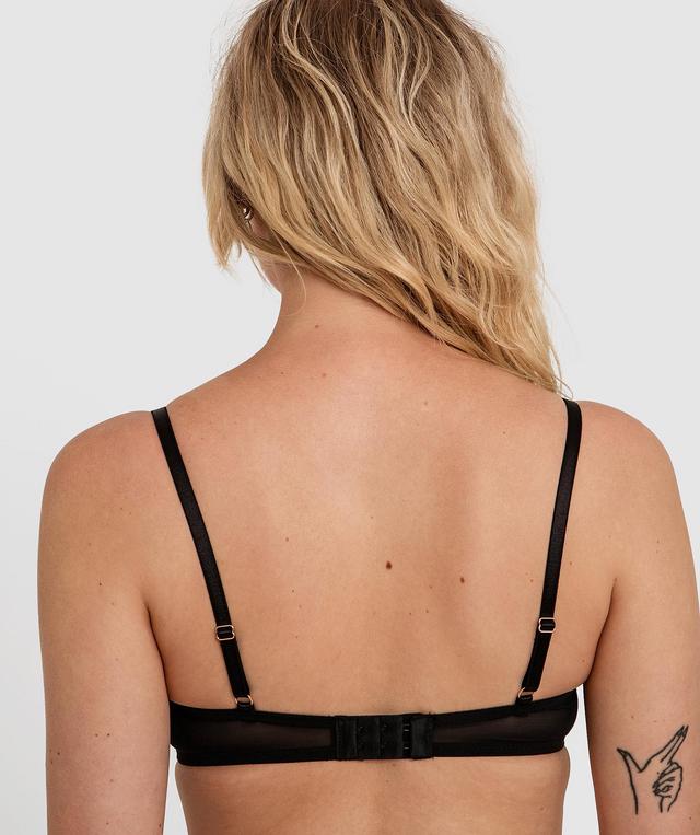 Soraya Underwire Plunge Bra - Black