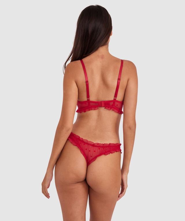 Stolen Hearts Underwire Bra - Red