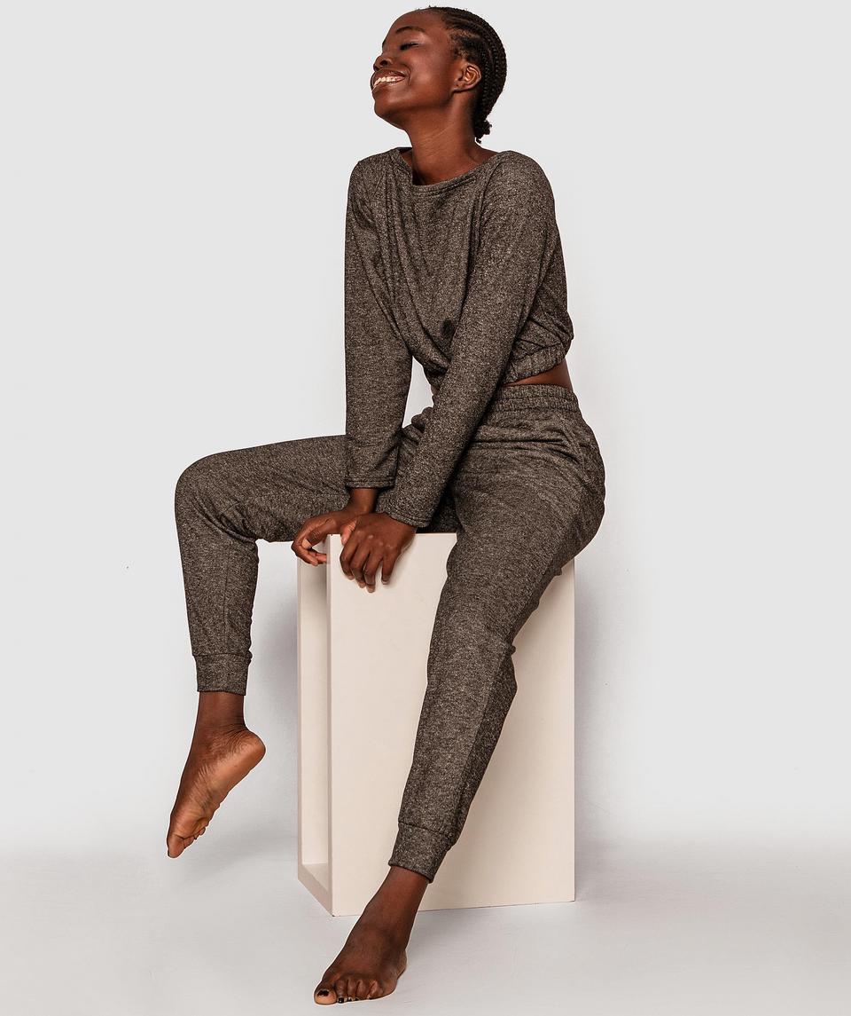 Sunset Glow Long Pants - Dark Grey