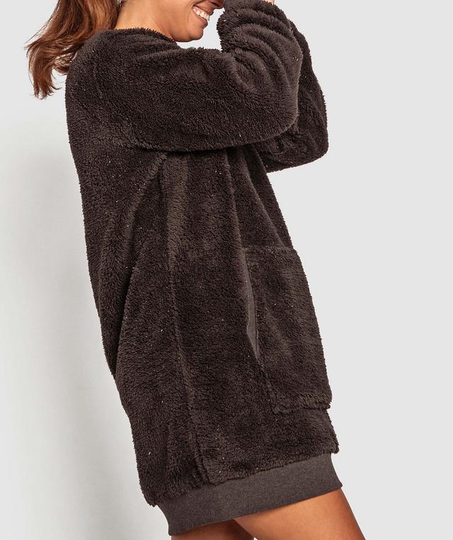 Sunset Glow Longline Jumper - Dark Grey