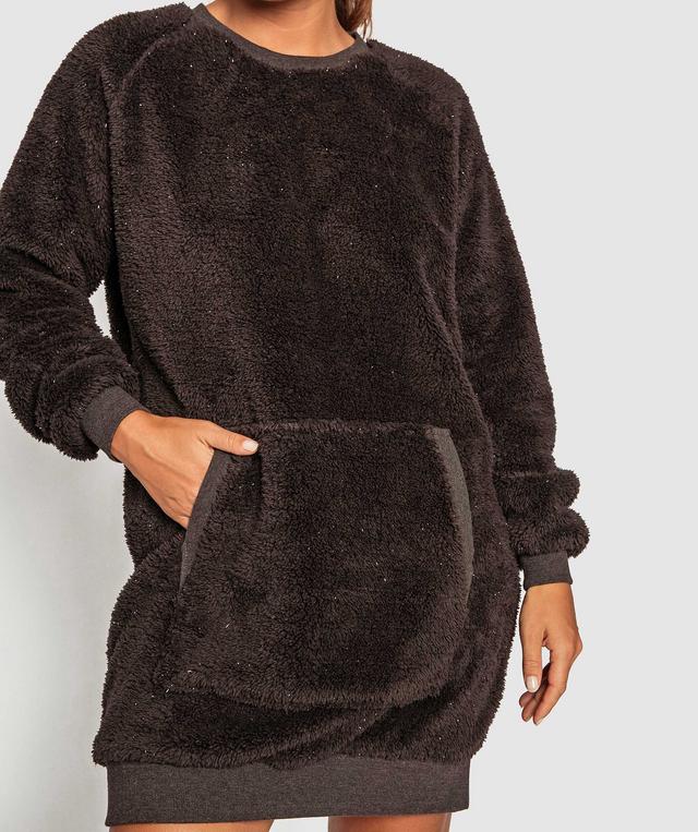 Sunset Glow Longline Jumper - Dark Grey