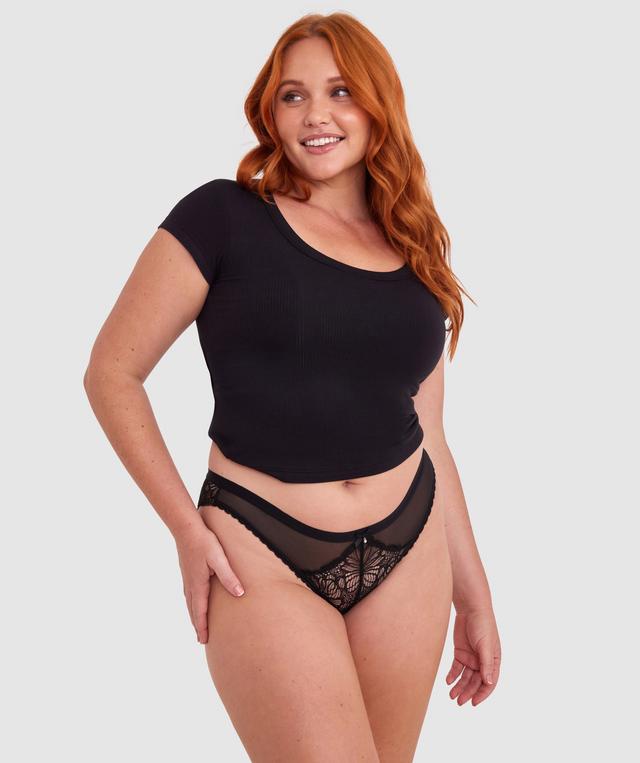 Susannah Brazilian Knicker - Black