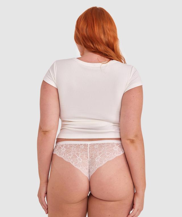 Susannah Brazilian Knicker - Ivory