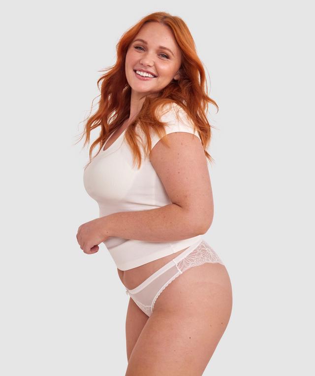 Susannah Brazilian Knicker - Ivory