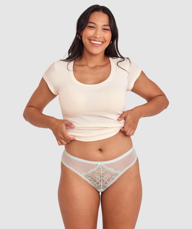 Susannah Brazilian Knicker - Light Green