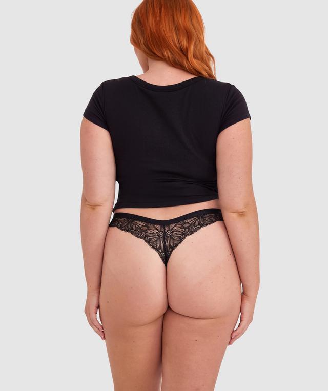 Susannah V String - Black