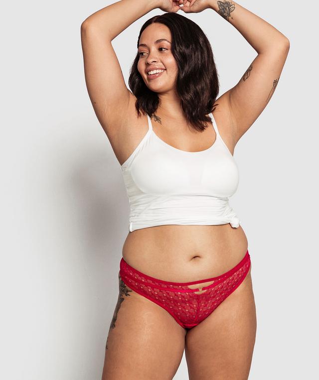 Sweetheart V String - Fuchsia Pink