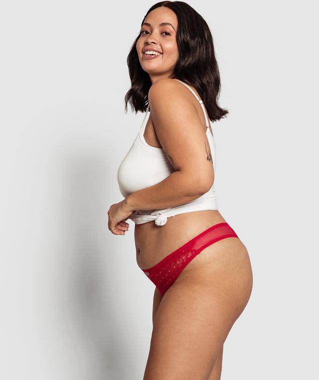 Sweetheart V String - Fuchsia Pink