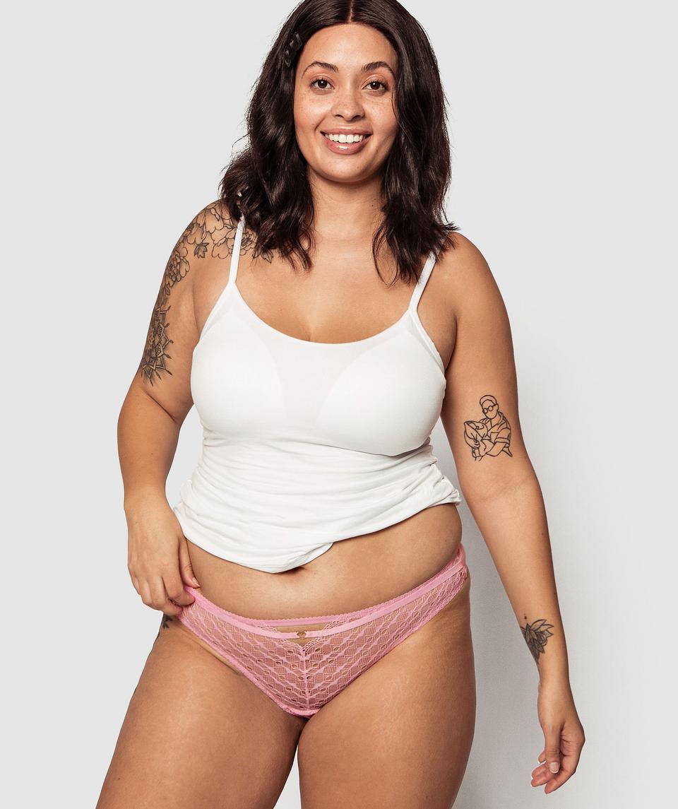 Sweetheart V String - Pink