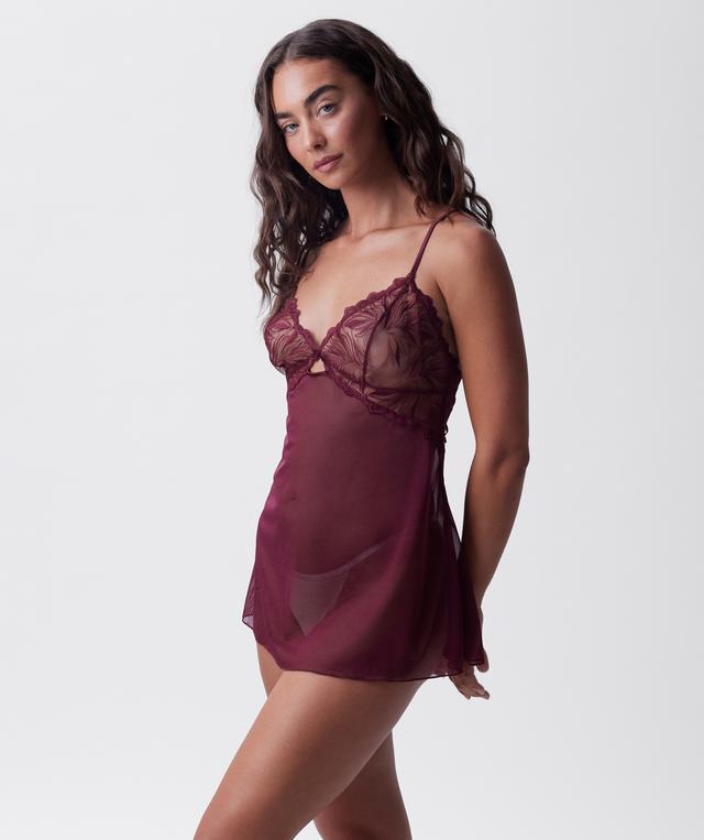 Night Games Bordeaux Enchante Slip - Berry