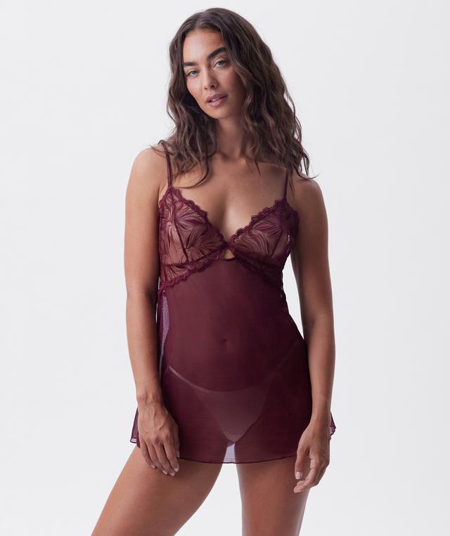 Night Games Bordeaux Enchante Slip - Berry