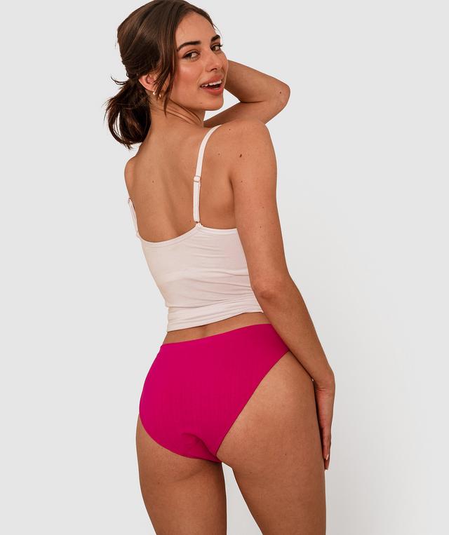Theodora High Waist High Leg Knicker - Magenta