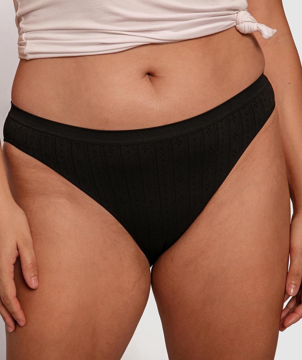Theodora High Waist Knicker - Black