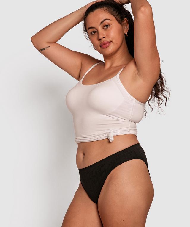 Theodora High Waist Knicker - Black