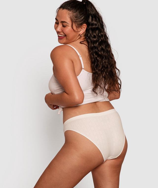 Theodora High Waist Knicker - White