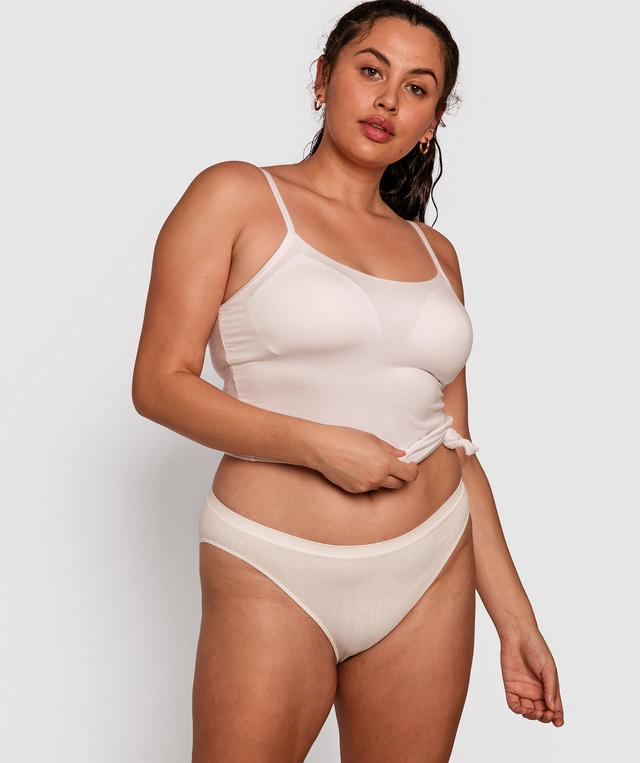 Theodora High Waist Knicker - White