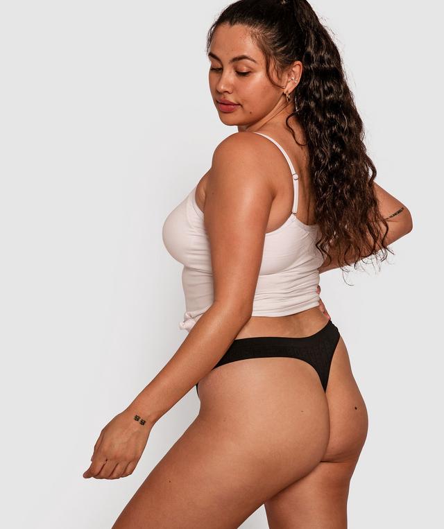 Theodora V String Knicker - Black