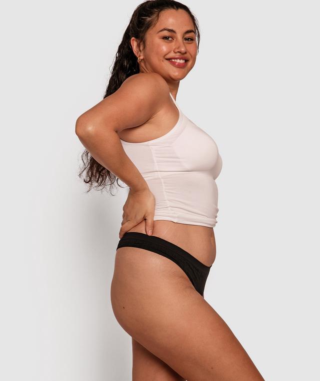 Theodora V String Knicker - Black